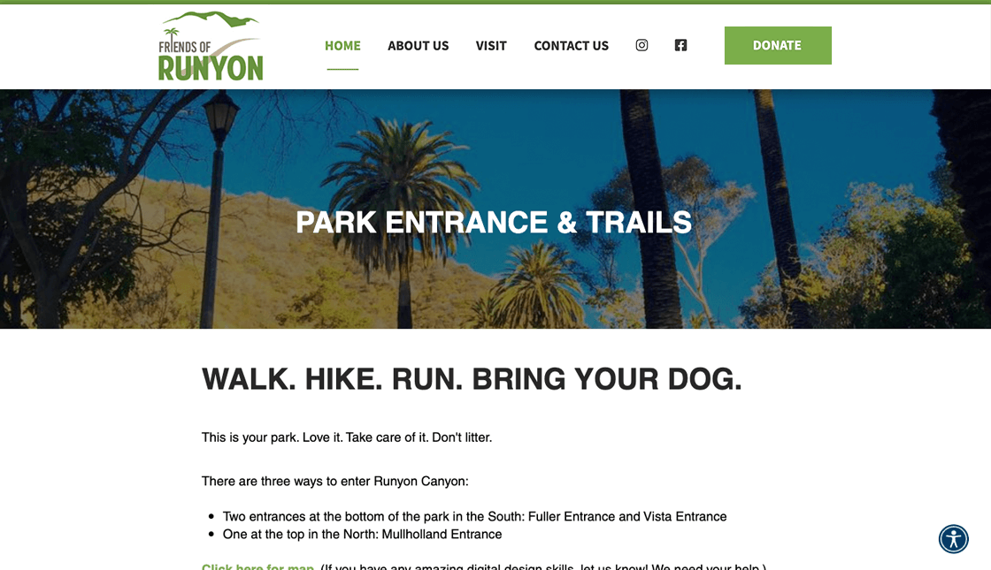 friends of runyon canyon desktop website park info