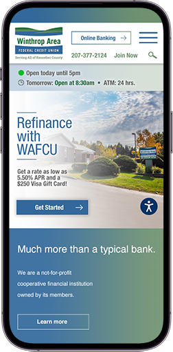 winthrop area federal credit union mobile